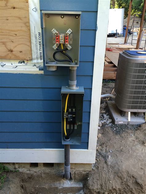 residential electric meter box installation